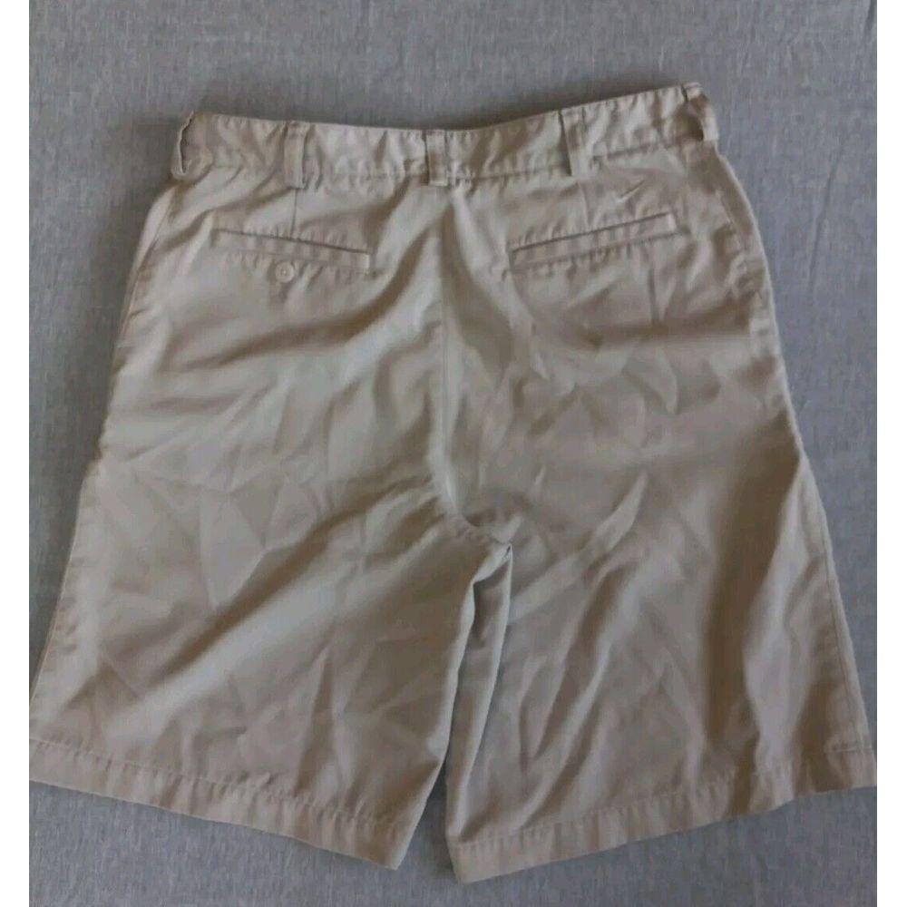 Vintage‎ Nike FitDRY Golf Men's Medium Sport Pure Polyester Classic Beige Short